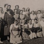 Altes schwar-weisses Bild von Wettswiler Frauen